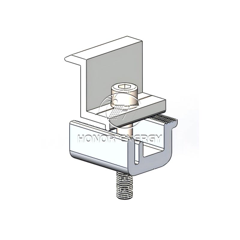 Χωρίς Drill Solar end clamp